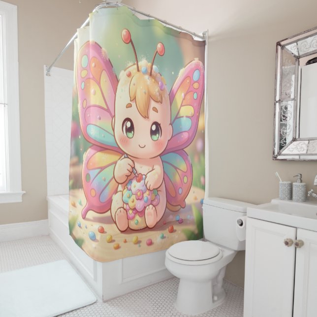 The Nectar Artist.3 Shower Curtain (In Situ)