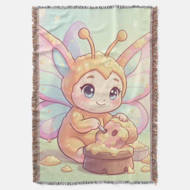 The Nectar Artist.3 Throw Blanket (Front Vertical)