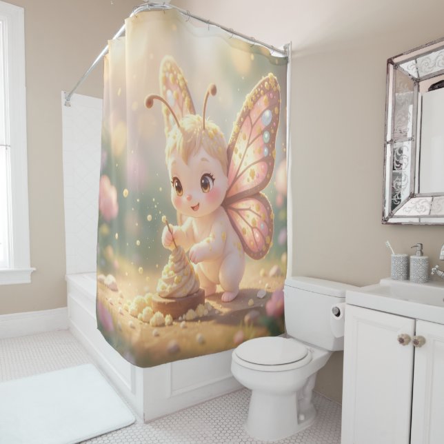 The Nectar Artist.5 Shower Curtain (In Situ)