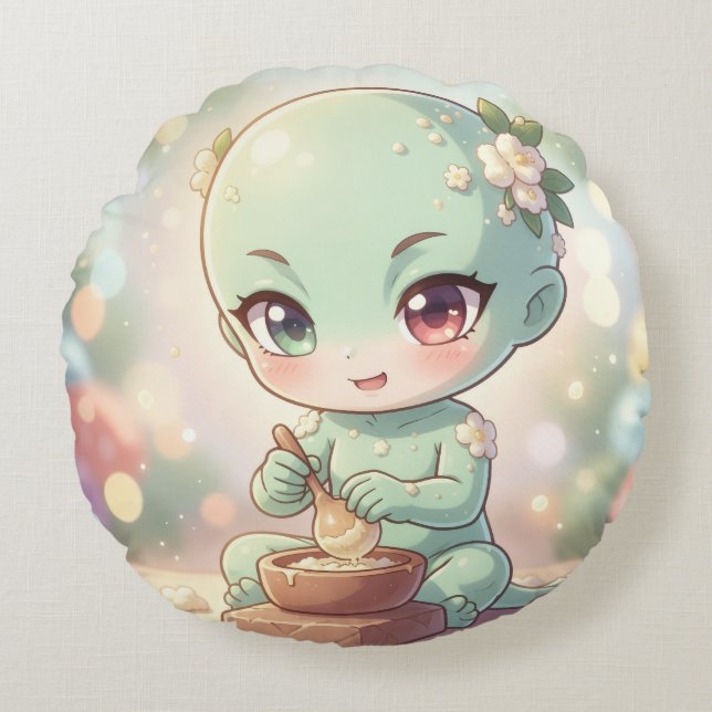 The Nectar Galaxy Wanderers.5 Round Cushion (Front)