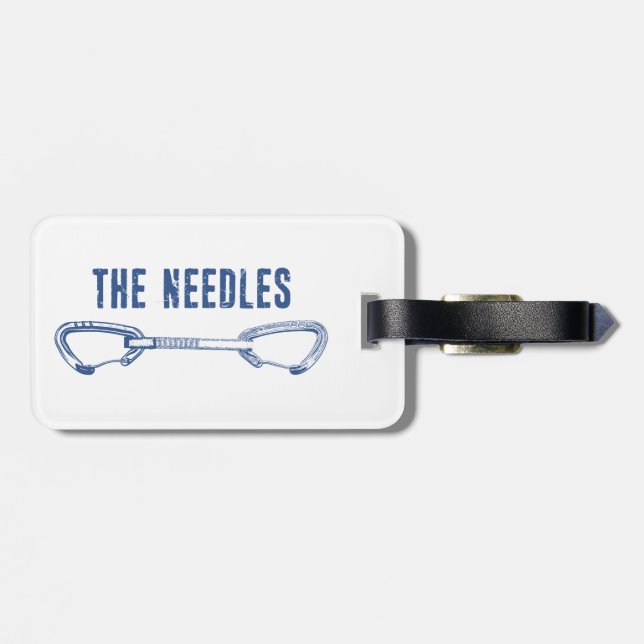 The Needles Climbing Quickdraw Luggage Tag (Back Horizontal)