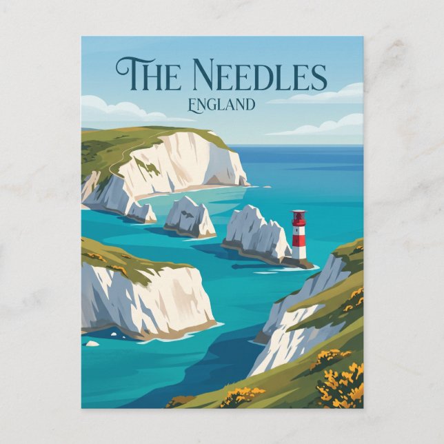 The Needles England Postcard (Front)