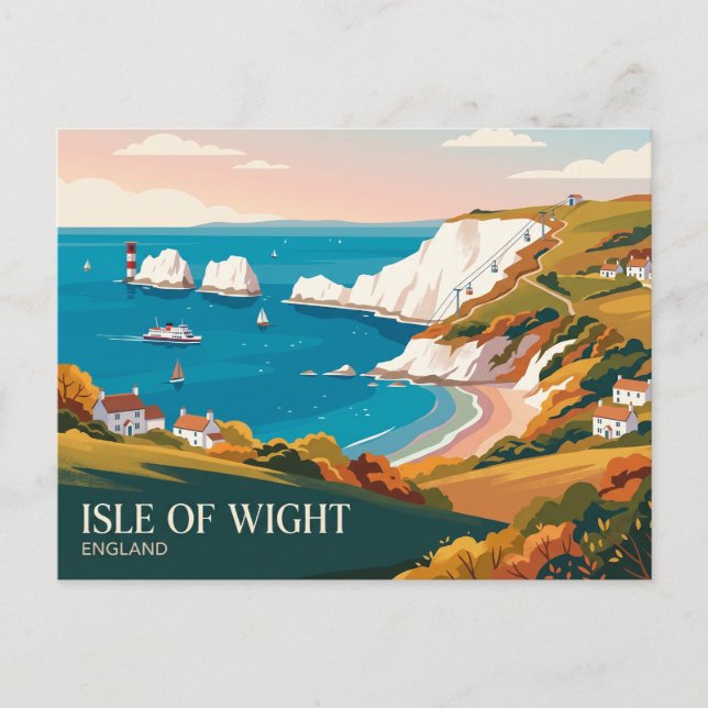 The Needles, Isle of Wight England Postcard (Front)