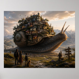 The Neighbourhood on the Giant Snail Poster