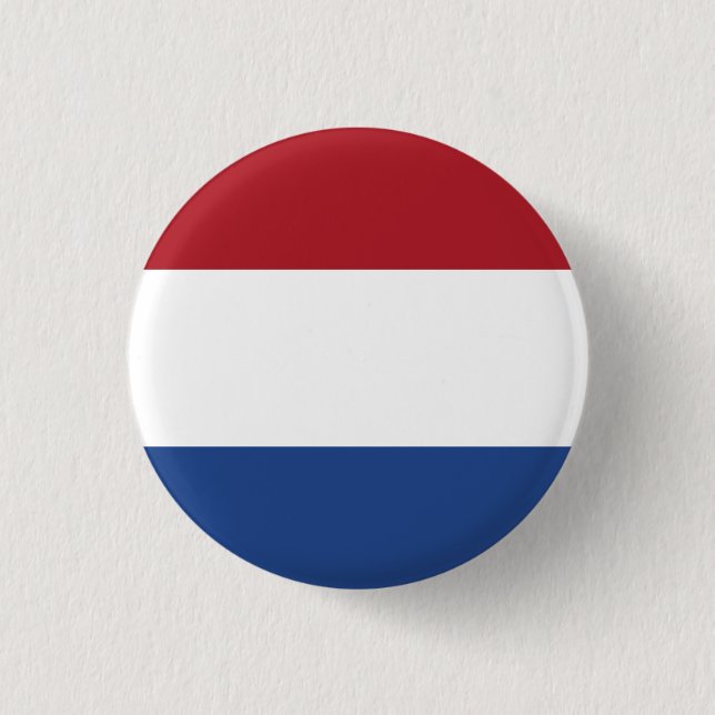 The Netherlands (Dutch) Flag 3 Cm Round Badge (Front)