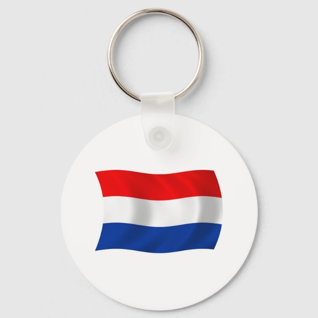 The Netherlands Flag Keychain (Front)