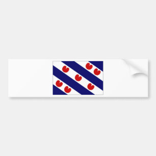 The Netherlands Friesland Flag Bumper Sticker