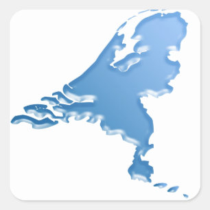 The Netherlands land of water Square Sticker
