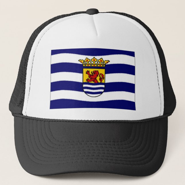 The Netherlands Zeeland Flag Trucker Hat (Front)