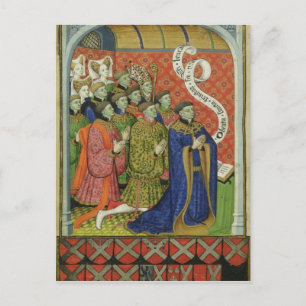 The Neville family at prayer Postcard