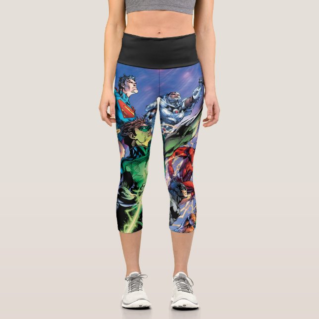 The New 52 Cover #1 3rd Print Capri Leggings (Front)