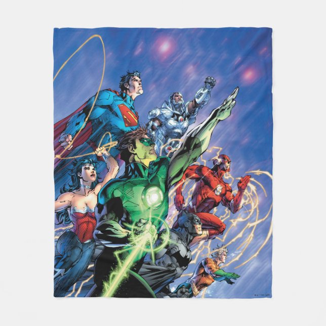 The New 52 Cover #1 3rd Print Fleece Blanket (Front)