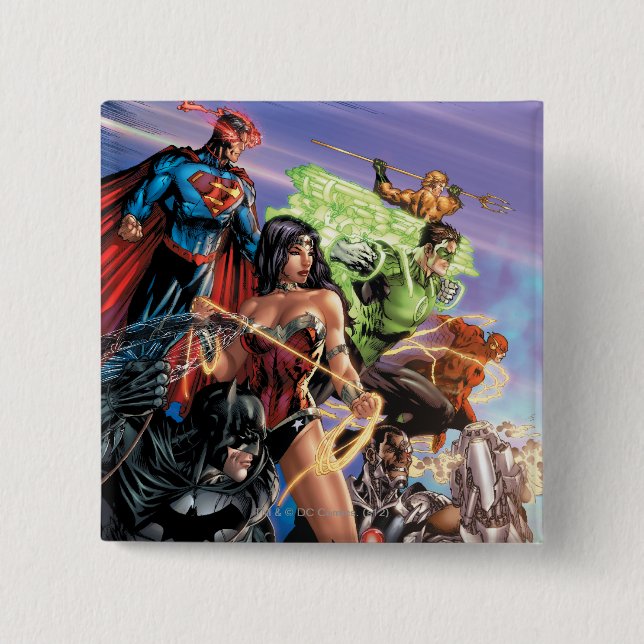 The New 52 Cover #5 Variant 15 Cm Square Badge (Front)