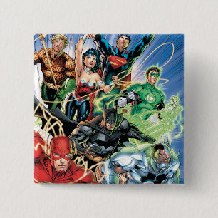 The New 52 - Justice League #1 15 Cm Square Badge