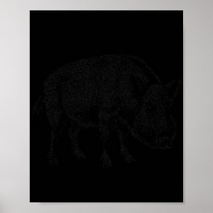 The New Antique Vintage Wild Boar Print - Women's
