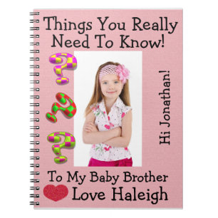 The New Big Sister - Notes to the Baby - SRF Spiral Notebook