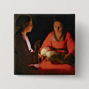 The New Born Child, late 1640s 15 Cm Square Badge