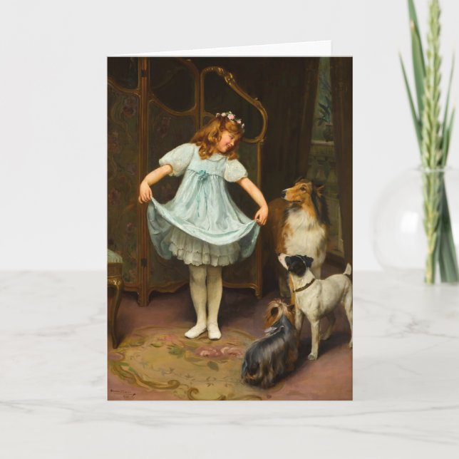 The New Dress | Arthur John Elsley Card (Front)