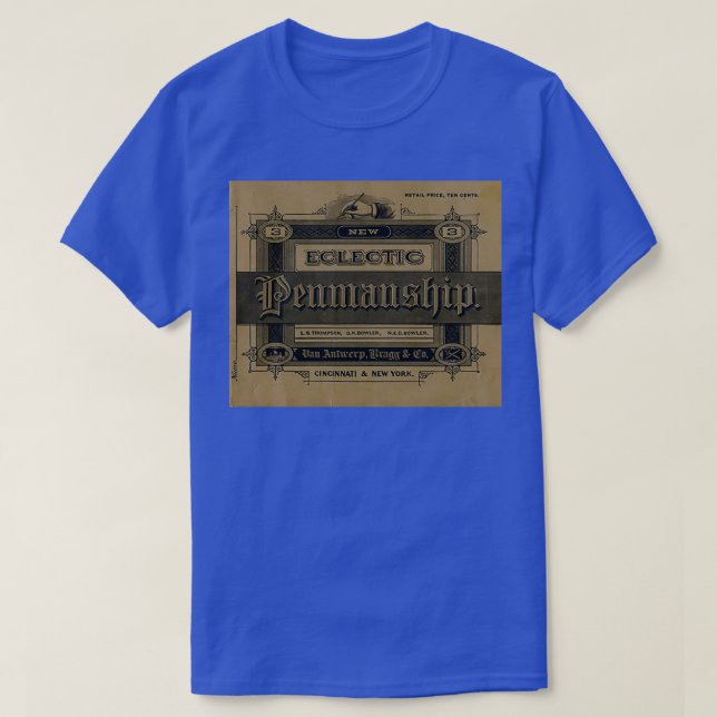 The New Eclectic Penmanship Primer 1883 T-Shirt (Design Front)