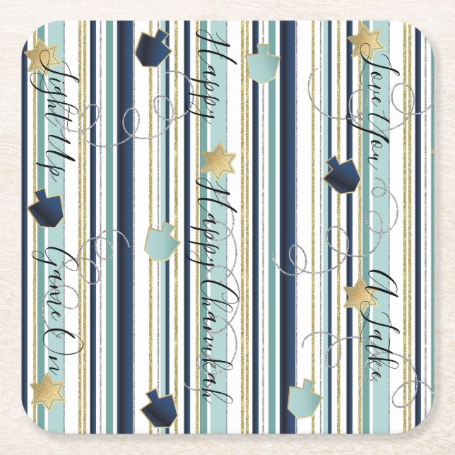 The New Elegant Too Square Paper Coaster (Front)