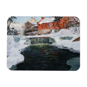 The new factory in Lillehammer,  Thaulow, Frits  Magnet