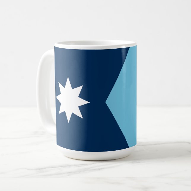 The new Flag of Minnesota State Coffee Mug (Front Left)