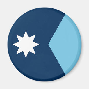 The new Flag of Minnesota State Magnet