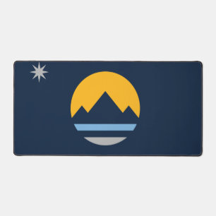 The New Flag of Reno, Nevada Desk Mat