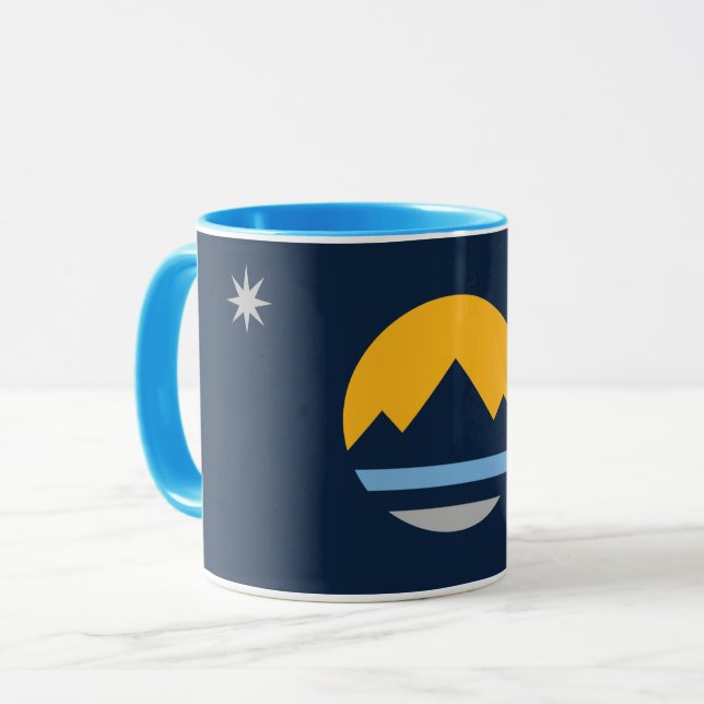 The New Flag of Reno, Nevada Mug (Front Left)