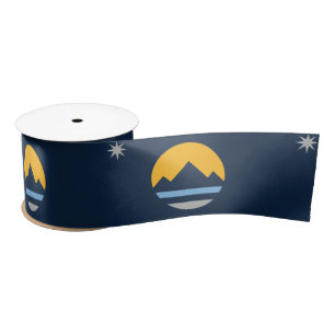 The New Flag of Reno, Nevada Satin Ribbon