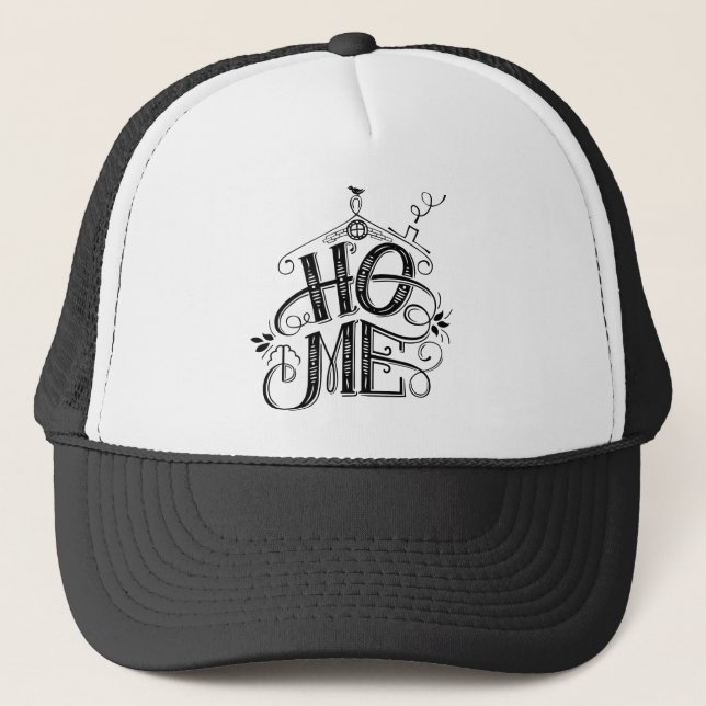 The New home Celebration Graphic Trucker Hat (Front)