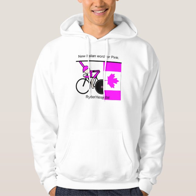 The New Italian Word for Pink. Hoodie (Front)