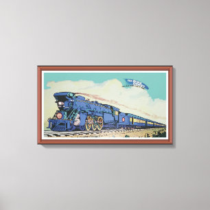The New Jersey Central Blue Comet Train Canvas Print