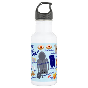 The New Jet Set Funny Tourist Airline Travel 532 Ml Water Bottle