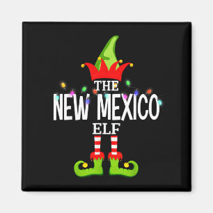 The New Mexico Elf Christmas Matching Pajamas Magnet