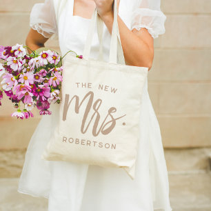 The New Mrs Personalised Bride Tote Bag