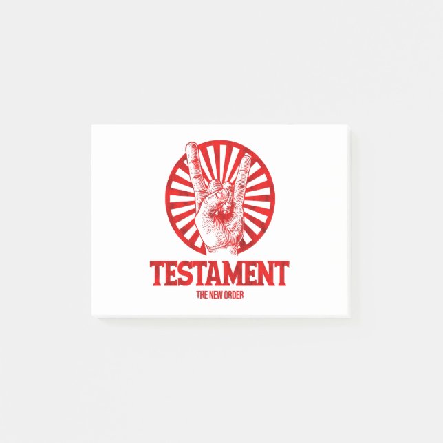 The New Order Testament  Post-it Notes (Front)