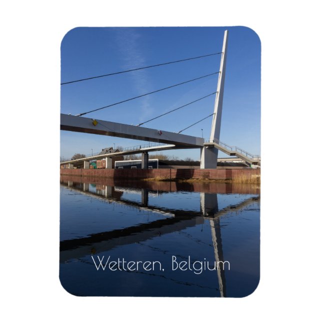 The New Passerelle, Wetteren, Belgium Magnet (Vertical)