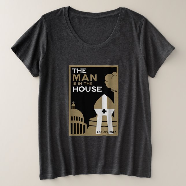 The New Pope 2025 Plus Size T-Shirt (Design Front)