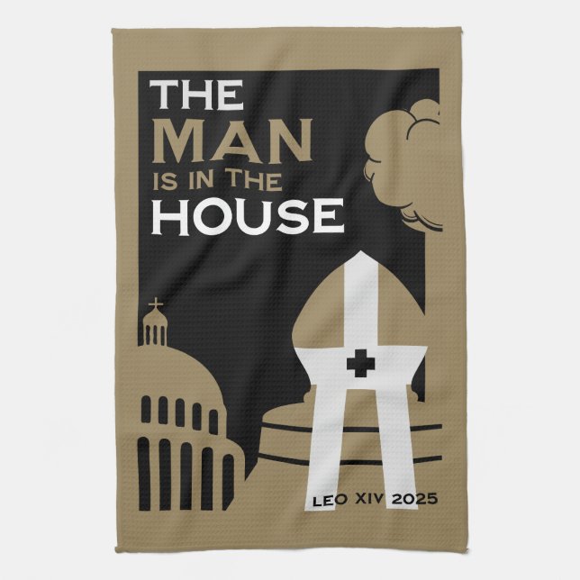 The New Pope 2025 Tea Towel (Vertical)