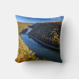 The New River Gorge At Hawks Nest State Park Cushion