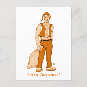 The new Santa Claus - Merry Christmas! Holiday Postcard