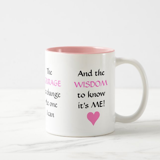 The NEW Serenity Prayer - mug (Right)