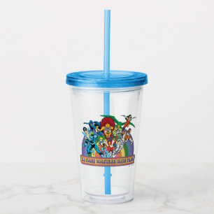 The New Teen Titans - We Fight Together With Pride Acrylic Tumbler