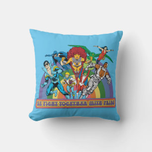 The New Teen Titans - We Fight Together With Pride Cushion