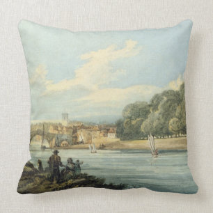 The New Walk, York, c.1798 (pencil and w/c on pape Cushion