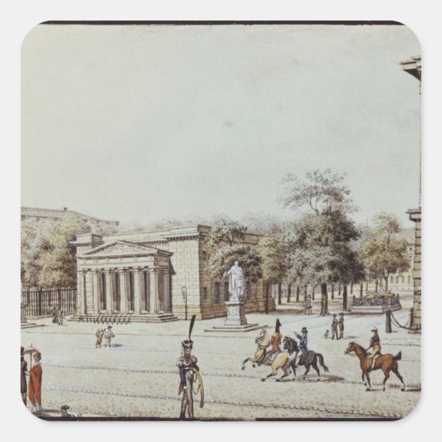 The new Watch House, next to the Armoury, Berlin Square Sticker (Front)