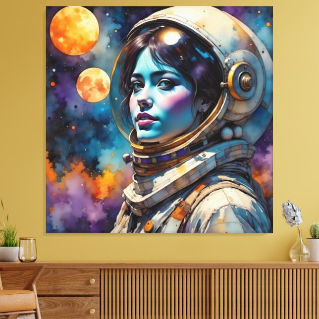 THE NEW WORLD MAN 2 CANVAS PRINT (Insitu(LivingRoom))
