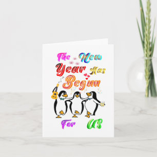 The New Year Has Begun For Us Holiday Card