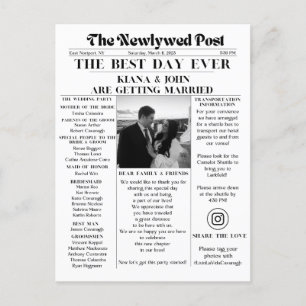 The Newlywed Post Postcard